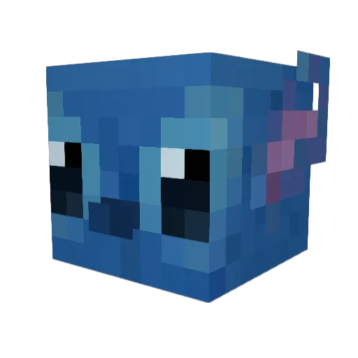 SoraKH3 Minecraft avatar head, 3D render