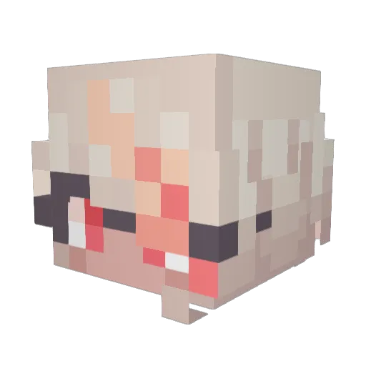 SoraKessho Minecraft avatar head, 3D render
