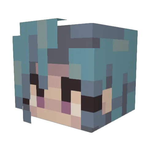 SoraKira98 Minecraft avatar head, 3D render