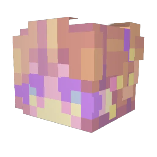 SoraL24 Minecraft avatar head, 3D render