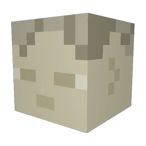 SoraSaturn Minecraft avatar head, 3D render