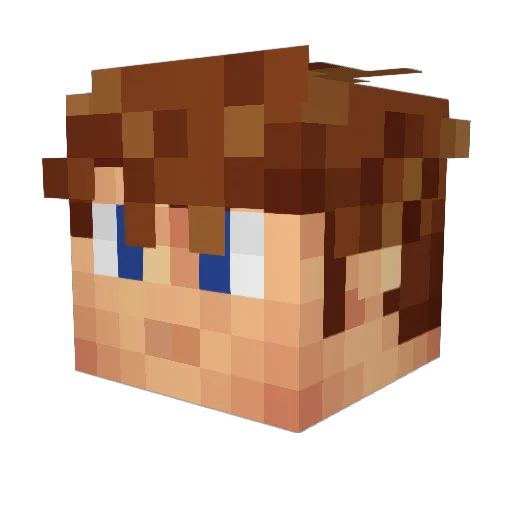 Sora_IX Minecraft avatar head, 3D render