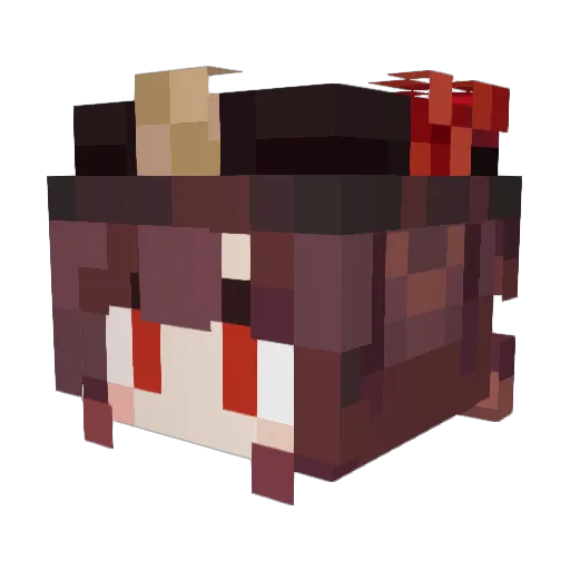 Sora_Love Minecraft avatar head, 3D render