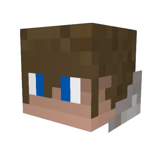 Sora_Miz Minecraft avatar head, 3D render