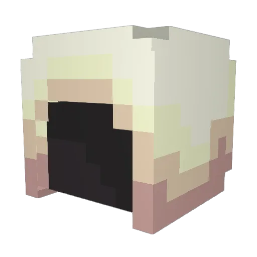 Soradril Minecraft avatar head, 3D render