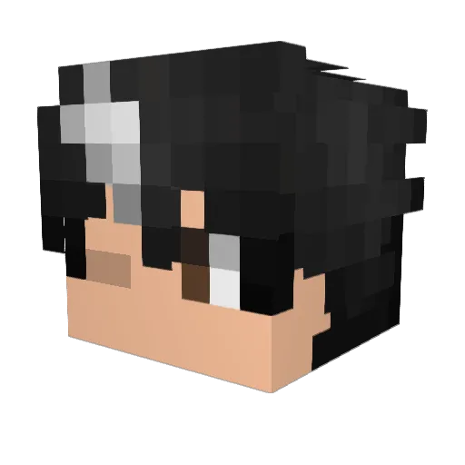 Soragatox Minecraft avatar head, 3D render