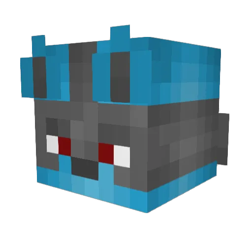 Sorakaya Minecraft avatar head, 3D render