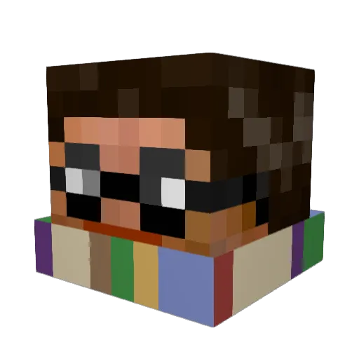 Sorakirin Minecraft avatar head, 3D render
