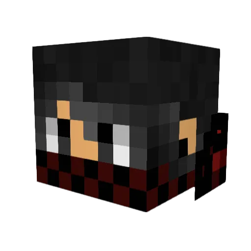 SoranGalax Minecraft avatar head, 3D render