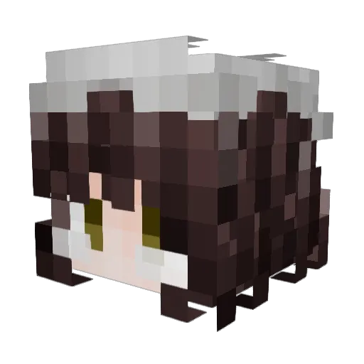SoraneYukkuri Minecraft avatar head, 3D render
