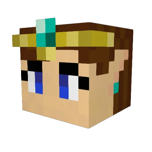SoranoTanaka Minecraft avatar head, 3D render