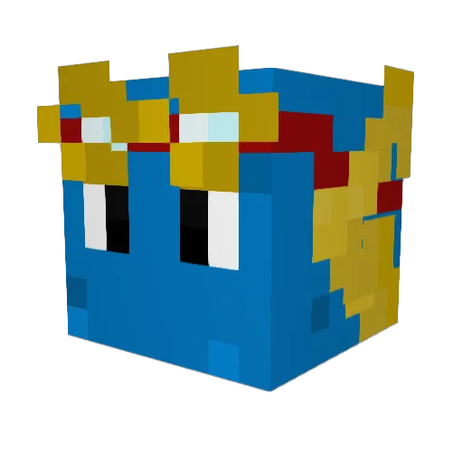 Sorante Minecraft avatar head, 3D render