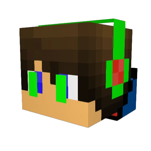 Sorapoin Minecraft avatar head, 3D render