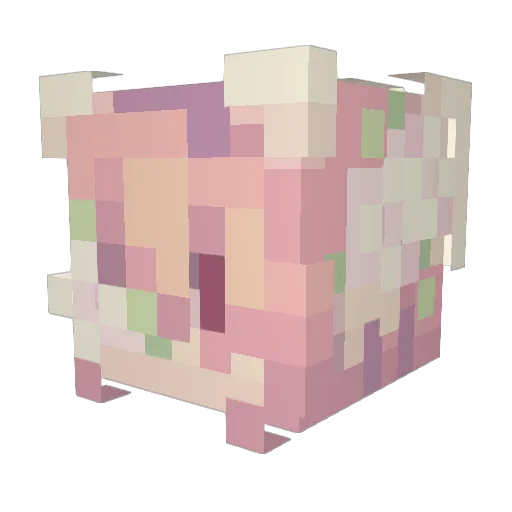 Sorarururu Minecraft avatar head, 3D render