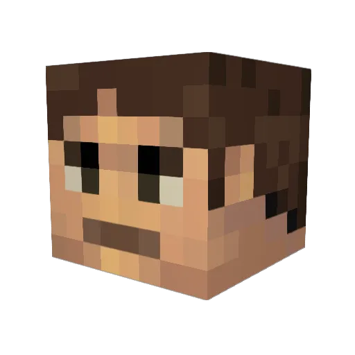 Sorata77 Minecraft avatar head, 3D render