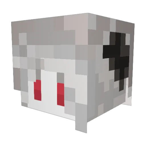 Soratch Minecraft avatar head, 3D render