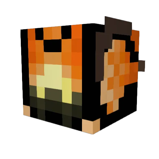 Sorax97 Minecraft avatar head, 3D render