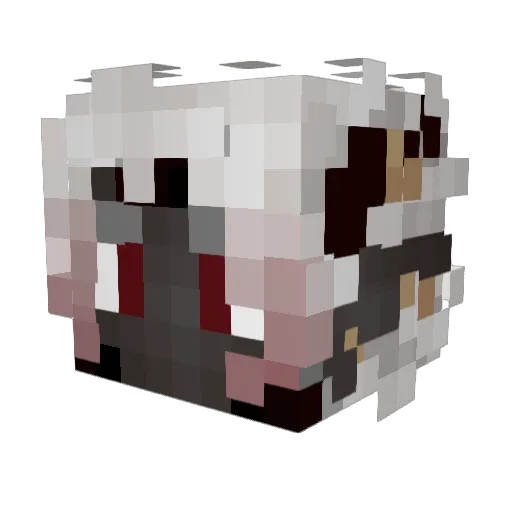Sorbec Minecraft avatar head, 3D render