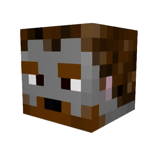 SorbieGrent Minecraft avatar head, 3D render