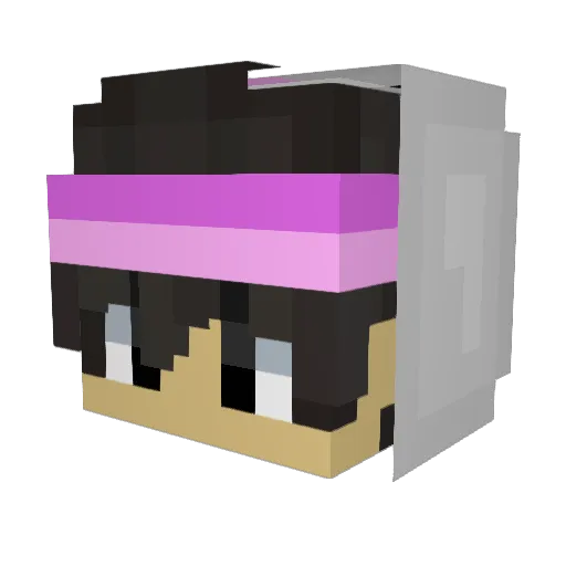 Sorbinox Minecraft avatar head, 3D render