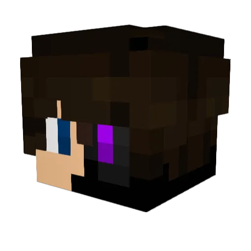 SorchTR Minecraft avatar head, 3D render