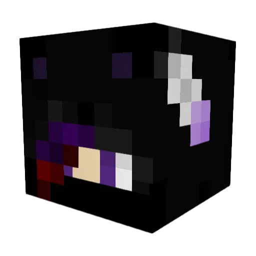 Sorcia Minecraft avatar head, 3D render