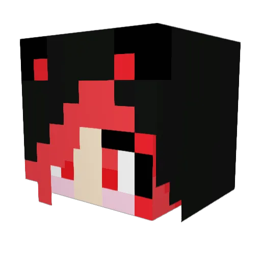 Soren1225 Minecraft avatar head, 3D render