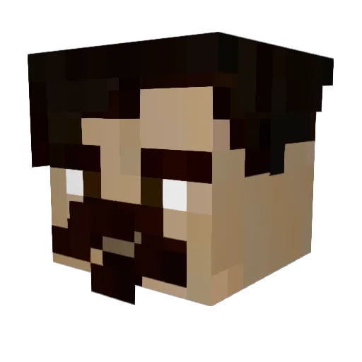 Soren44 Minecraft avatar head, 3D render