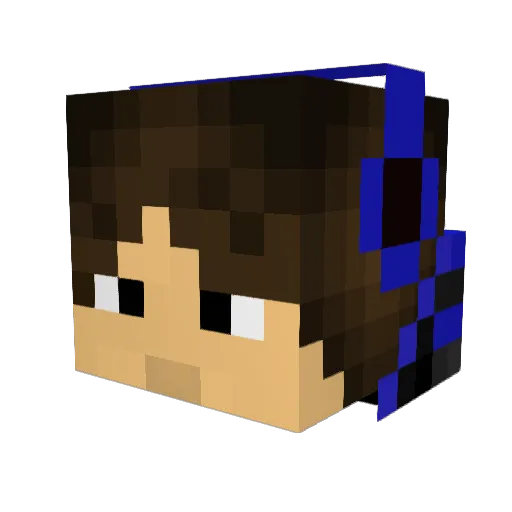 Sorencz Minecraft avatar head, 3D render