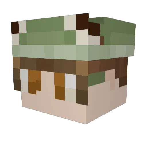 Sorenscreams Minecraft avatar head, 3D render