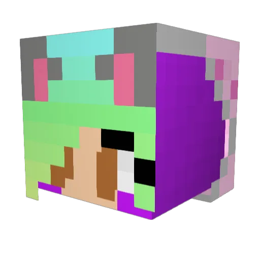 Soresire Minecraft avatar head, 3D render