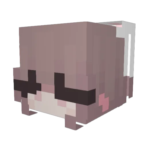 Sorha Minecraft avatar head, 3D render