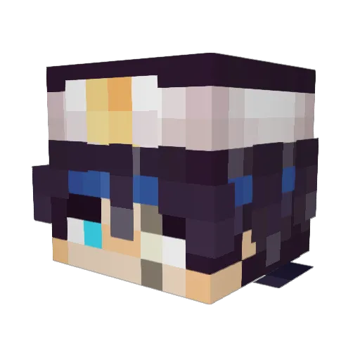 Sorhin Minecraft avatar head, 3D render