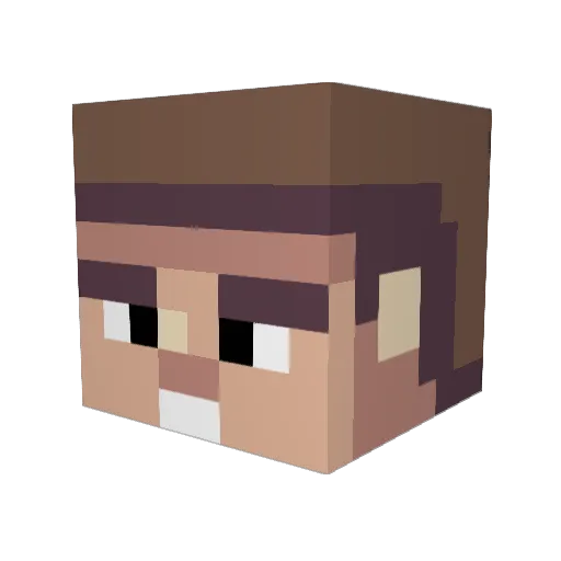 SoricFire Minecraft avatar head, 3D render