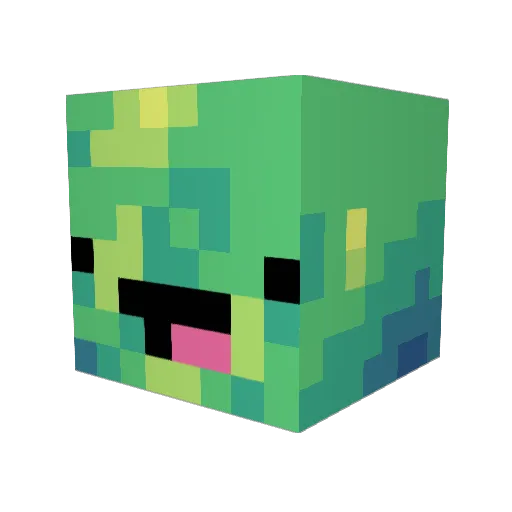 Soriki Minecraft avatar head, 3D render