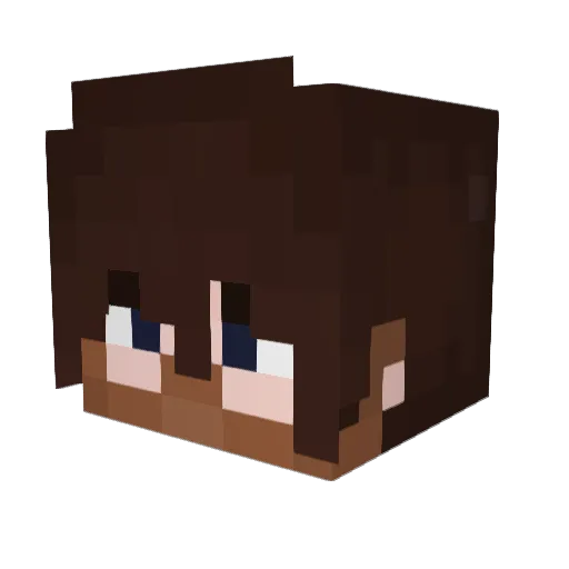 Sorman_ Minecraft avatar head, 3D render