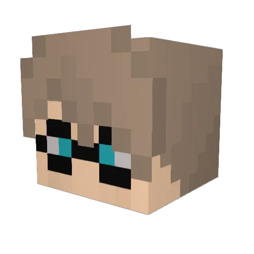 Soro__ Minecraft avatar head, 3D render