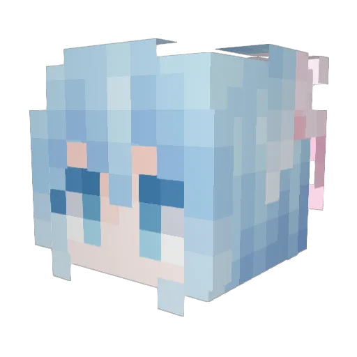 Sorokillz Minecraft avatar head, 3D render
