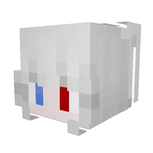 Sorranie Minecraft avatar head, 3D render