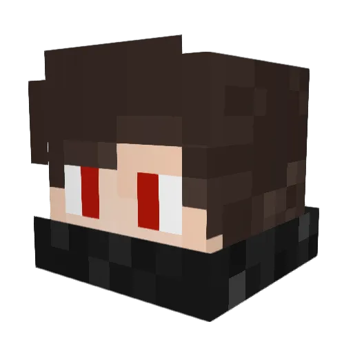 SorrowAims Minecraft avatar head, 3D render