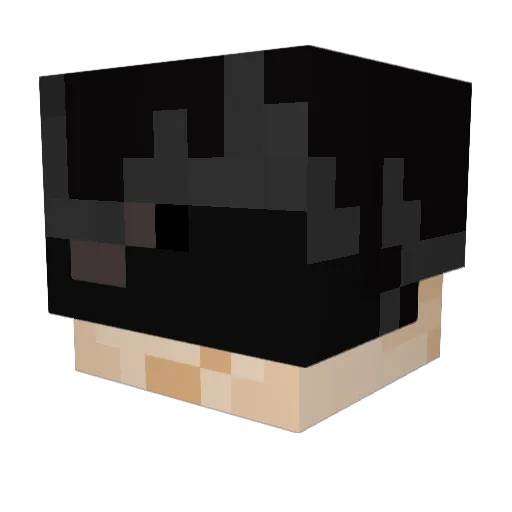 SorrowTheDrain Minecraft avatar head, 3D render