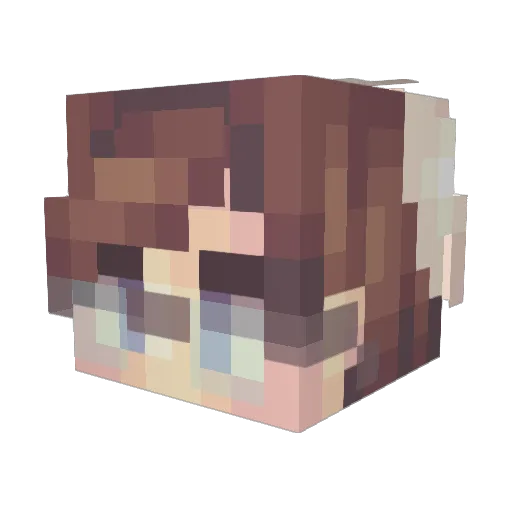 Sorrow_Chromium Minecraft avatar head, 3D render