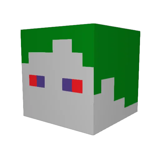 Sorrowz32 Minecraft avatar head, 3D render