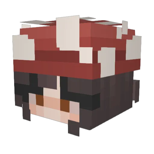 SorryImKetzia Minecraft avatar head, 3D render