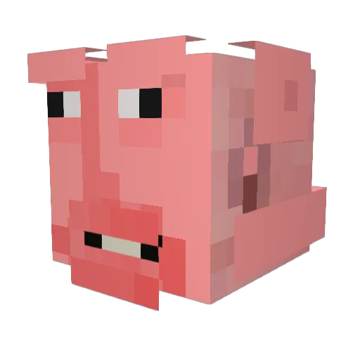 Sorrzy Minecraft avatar head, 3D render