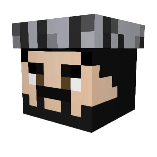 SorsVictus Minecraft avatar head, 3D render
