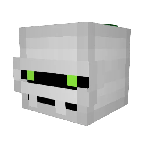 Sorsax_alt Minecraft avatar head, 3D render