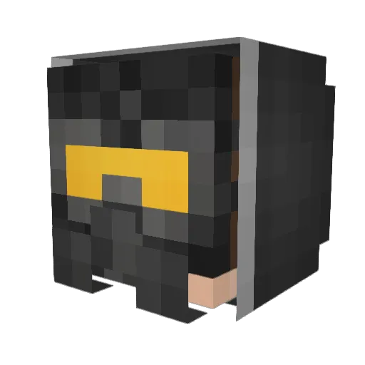 Sorshang Minecraft avatar head, 3D render