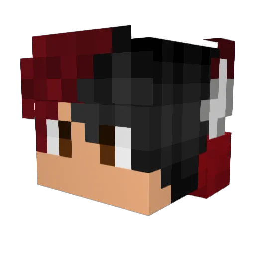 Sorsk Minecraft avatar head, 3D render