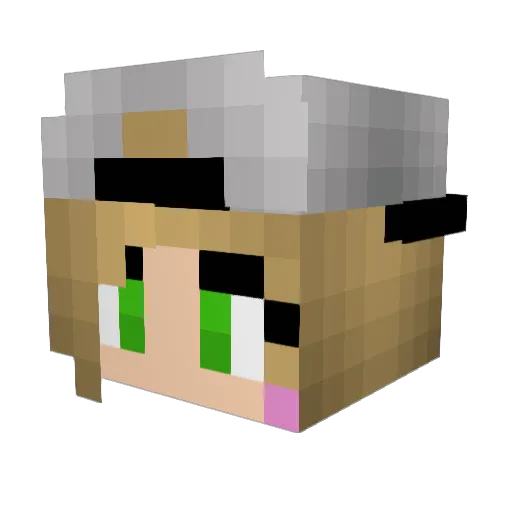 SortaSarahh Minecraft avatar head, 3D render